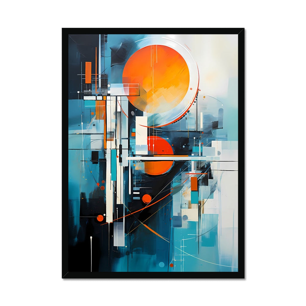 Abstract Solar Systems Digital Painting Wall Art Series