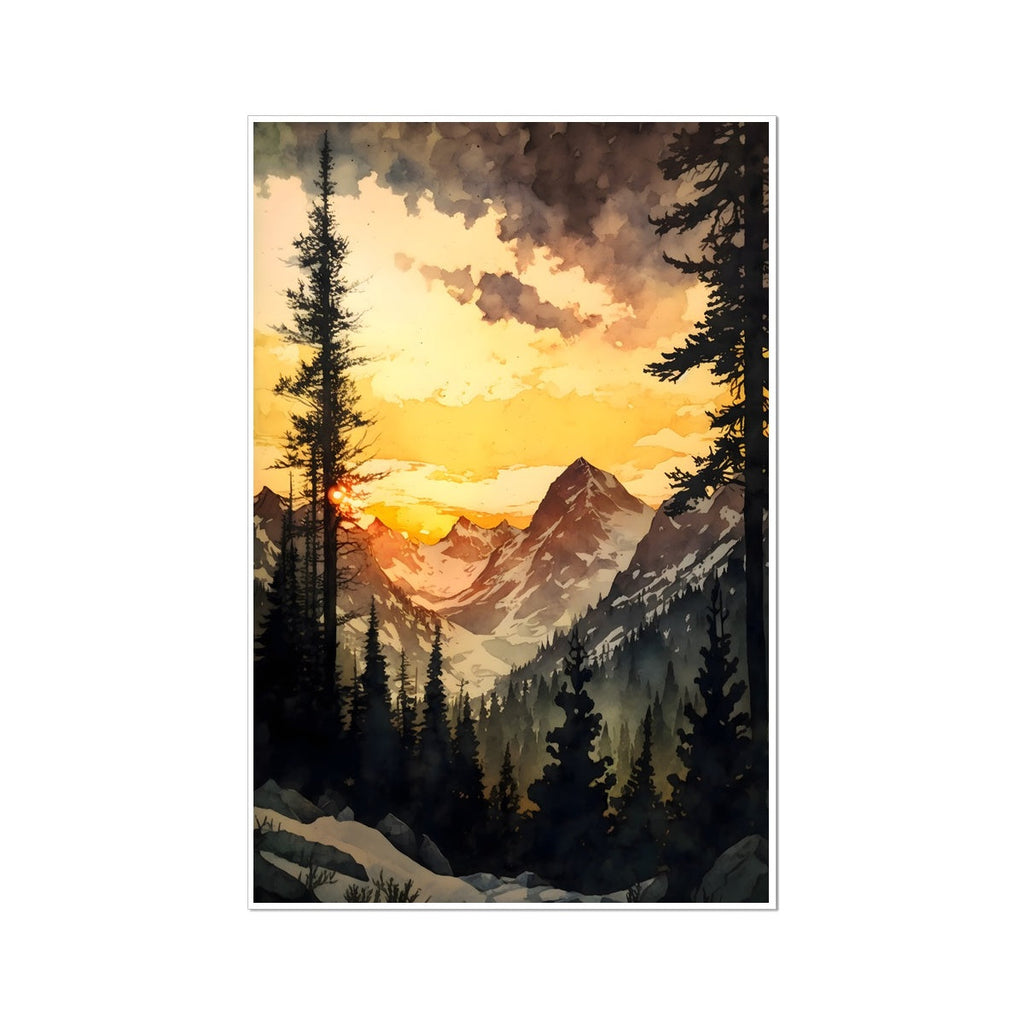 alpine mountain sunset pnw forest north cascades national park rocky mountains olympic camping hiking pacific crest backpacking gift northwest washington oregon