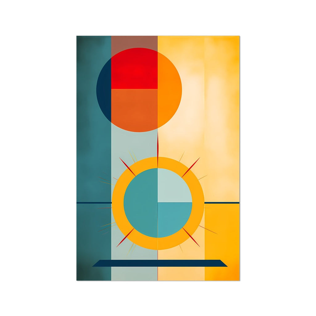 Abstract Solar Systems Digital Painting Wall Art Series