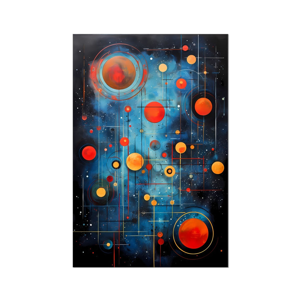 Quantum Entangled Universe Abstract Wall Art Series