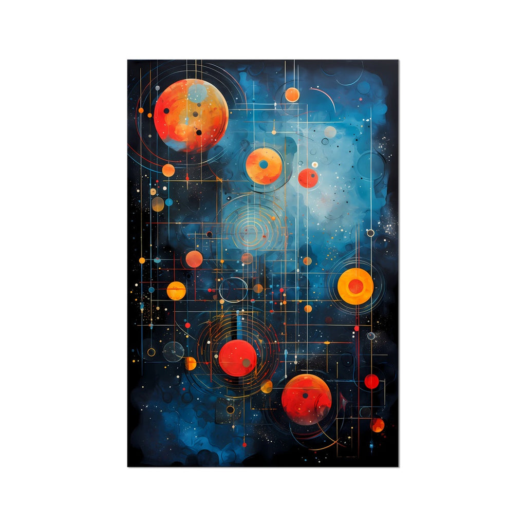 Quantum Entangled Universe Abstract Wall Art Series