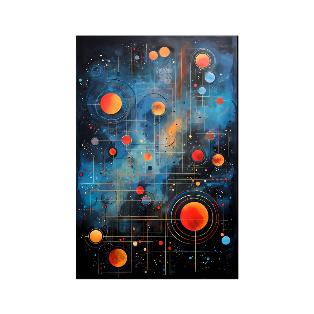 Quantum Entangled Universe Abstract Wall Art Series