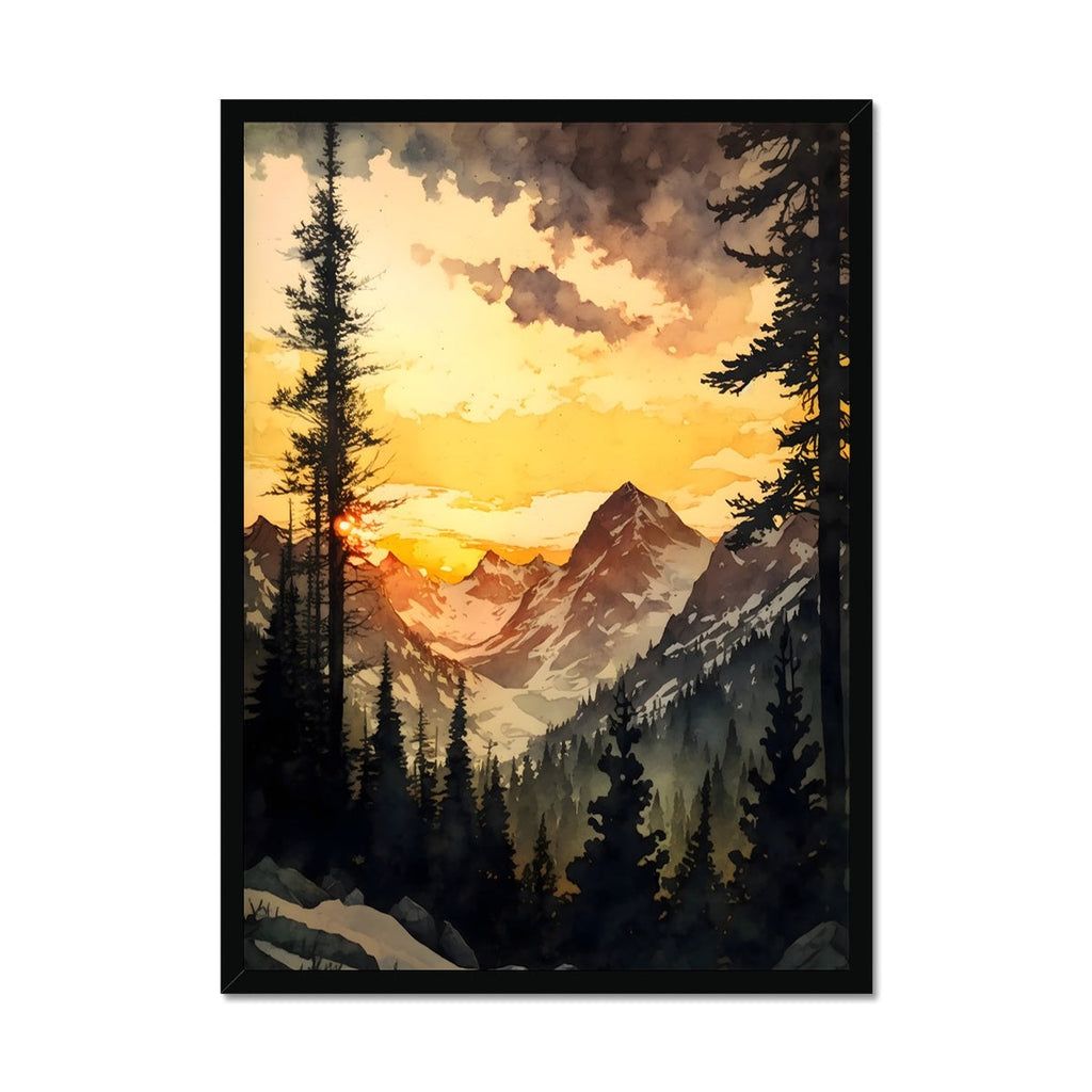 alpine mountain sunset pnw forest north cascades national park rocky mountains olympic camping hiking pacific crest backpacking gift northwest washington oregon