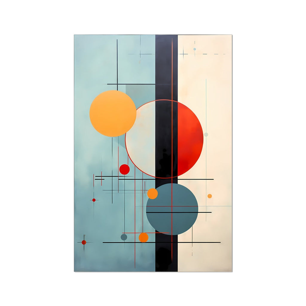 Abstract Solar Systems Digital Painting Wall Art Series