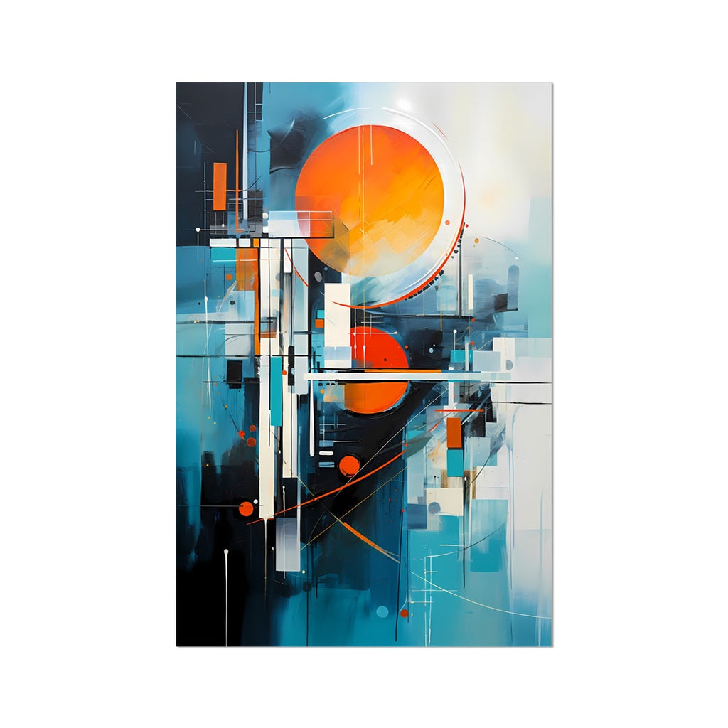 Abstract Solar Systems Digital Painting Wall Art Series