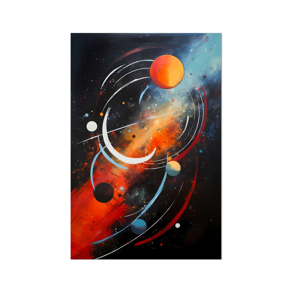 Birth of a Solar System Abstract Wall Art