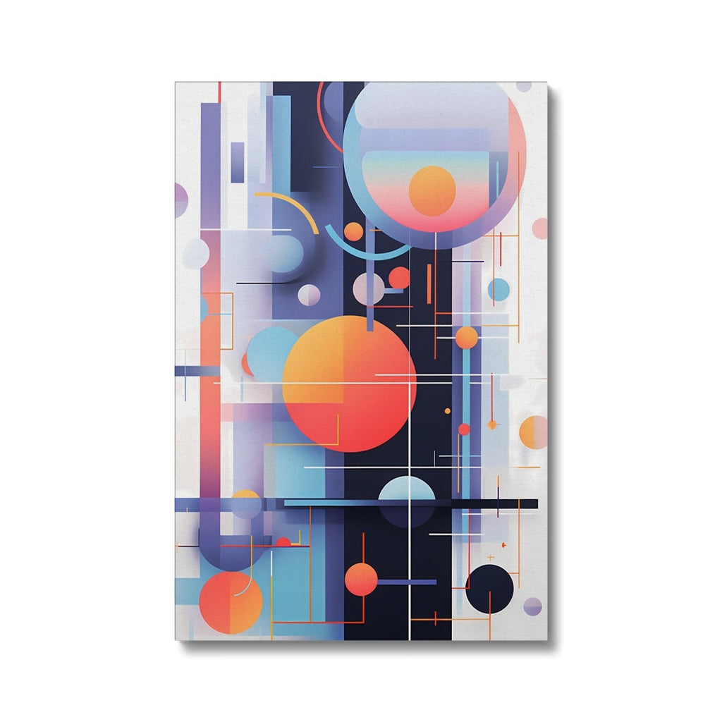 Abstract Solar Systems Digital Painting Wall Art Series