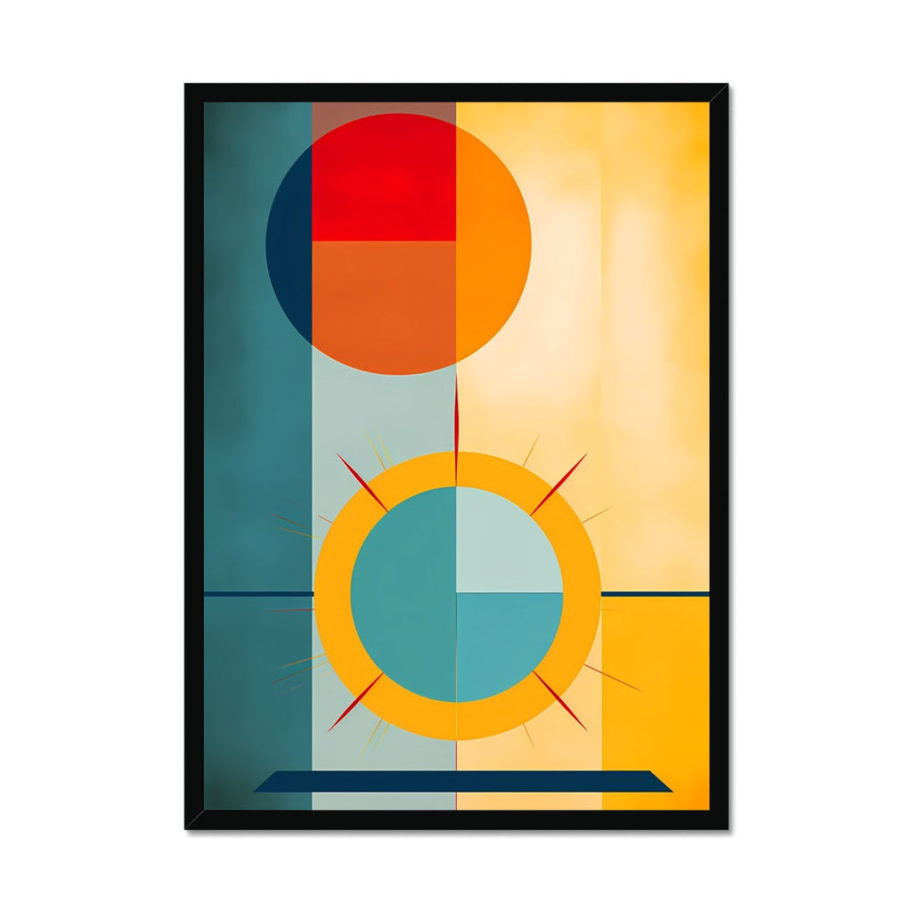 Abstract Solar Systems Digital Painting Wall Art Series