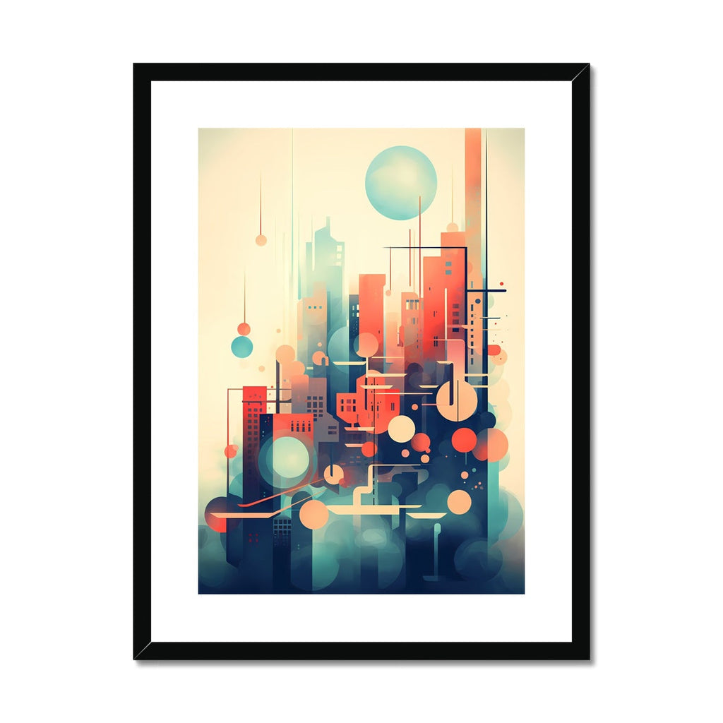 Art Deco Metropolis: Modern Abstract City Wall Art Series